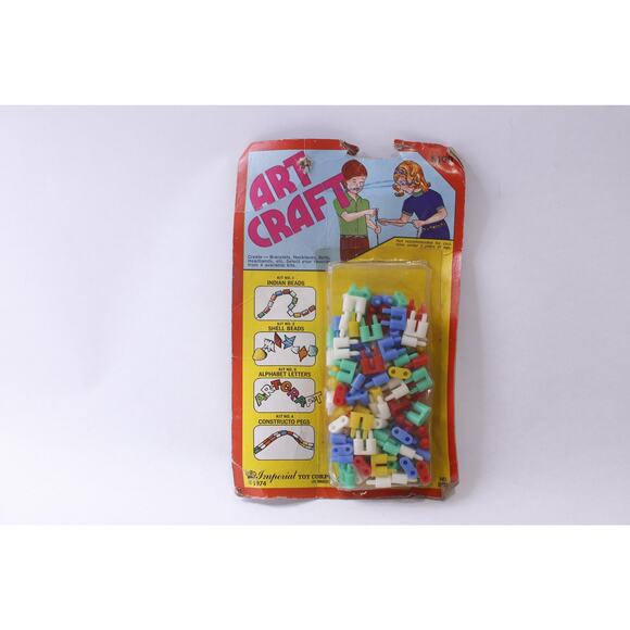 Constructo Pegs, Art Craft Kit, 1974, Imperial Toy Corp, Children, Creativity, - Picture 1 of 2